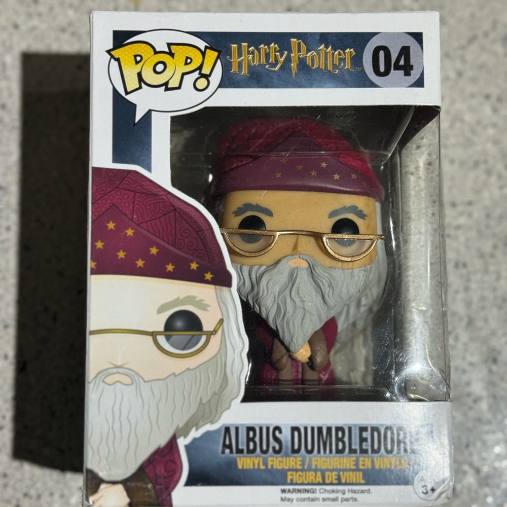 Pop Albus Dumbledore Figure with Red and Gold Accents